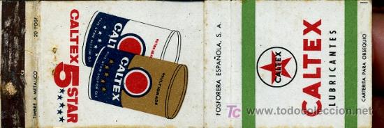 Cajas de cerillas: Cerillas - CALTEX LUBRICANTES - Foto 1