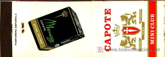 Cajas de cerillas: Cerillas - Tabacos Capote. Mencey - Foto 1