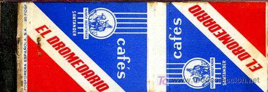 Cajas de cerillas: Cerillas - CAFES EL DROMEDARIO. SANTANDER - Foto 1