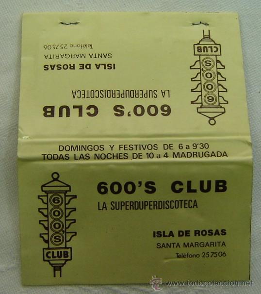 caja cerillas publicidad 600's club-la superdup - Buy Antique and  collectible matchboxes on todocoleccion