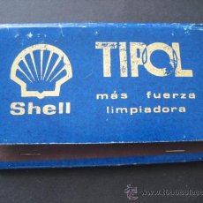 Cajas de Cerillas: ANTIGUA CAJA DE CERILLAS DE LOS AÑOS 70. TIPOL SHELL.