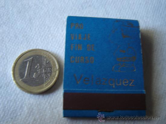 Cajas de cerillas: CAJA DE CERILLAS DE VIAJE FIN DE CURSO DEL INSTITUTO VEL&Aacute;ZQUEZ EN SEVILLA