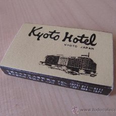 Cajas de Cerillas: CAJETILLA CERILLAS KYOTO HOTEL (KYOTO - JAPON) - ANTIGUA CON CERILLAS