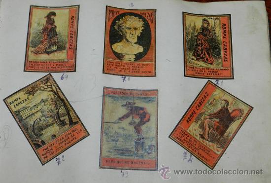 Cajas de cerillas: HOJA CON ETIQUETAS DE CAJAS DE CERILLAS - ALLUMETTES ancienne &eacute;tiquette - OLD LABEL MATCHBOXES, DE M