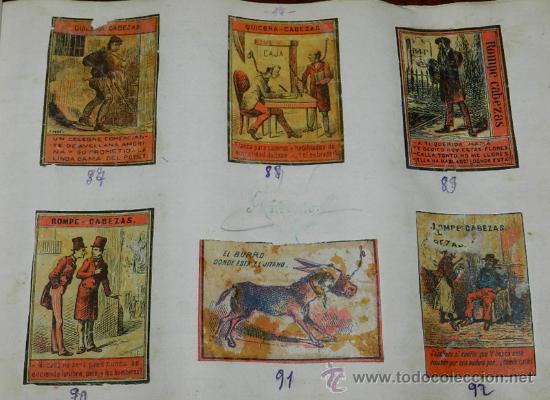 Caixas de F&oacute;sforos: HOJA CON ETIQUETAS DE CAJAS DE CERILLAS - ALLUMETTES ancienne &eacute;tiquette - OLD LABEL MATCHBOXES, DE M