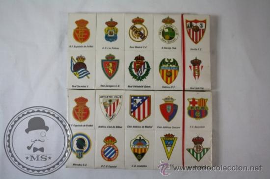 Cajas de cerillas: Colecci&oacute;n 20 Cajas de Cerillas Fosforera Espa&ntilde;ola - Calendario Campeonato Liga Futbol 1981-1982