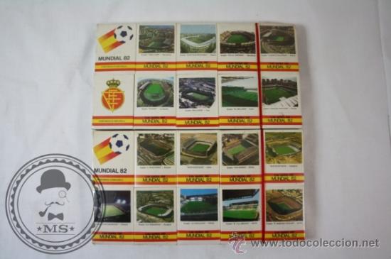 Cajas de cerillas: Colecci&oacute;n 20 Cajas de Cerillas Fosforera Espa&ntilde;ola - Estadios Mundial Futbol Espa&ntilde;a 1982