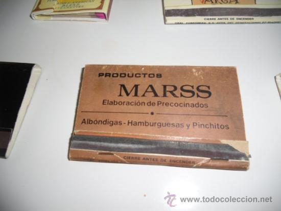 Cajas de cerillas: CAJA DE CERILLAS PRODUCTOS MARSS - Foto 1