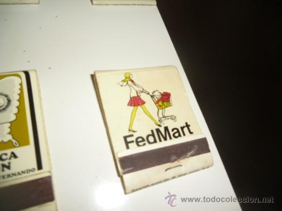 Cajas de cerillas: CAJA DE CERILLAS ANTIGUA FEDMART - Foto 1