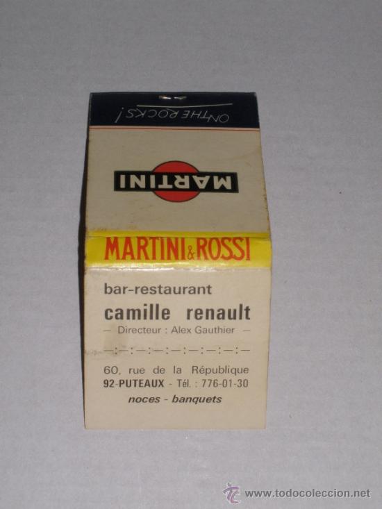 Cajas de cerillas: CAJA DE CERILLAS - MARTINI & ROSSI - Foto 2