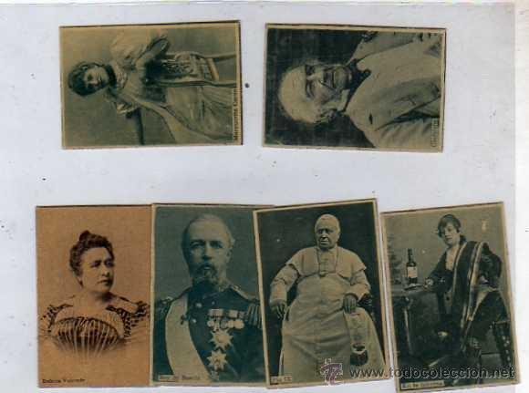Cajas de cerillas: Lote de 6 cromos de cerillas de personajes con publicidad de Champagne Codorniu.