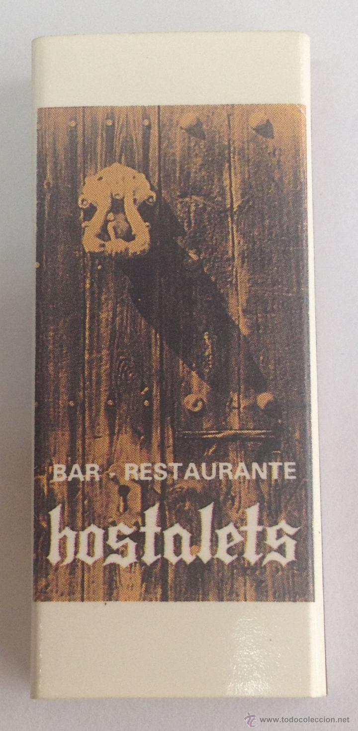 Cajas de cerillas: CAJA DE CERILLAS - RESTAURANTE HOSTALETS - Foto 2