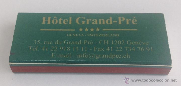 Cajas de cerillas: CAJA DE CERILLAS - H&Ocirc;TEL GRAND-PR&Eacute; - Foto 3