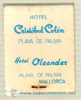 Cajas de cerillas: CAJA DE CERILLA  HOTEL CRISTOBAL COLON  PEDIDO MINIMO 5&euro;   CER-616