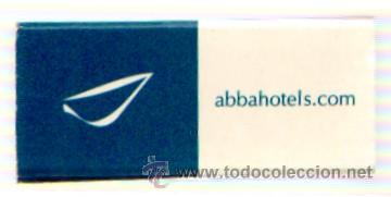 Cajas de Cerillas: CAJA DE CERILLA ABBA HOTELS PEDIDO MINIMO 5&euro;      CER-819,2