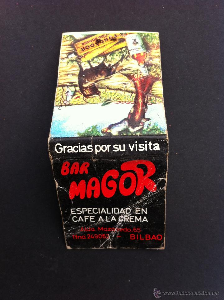 Cajas de cerillas: CERILLAS (BAR MAGOR) BILBAO - Foto 1