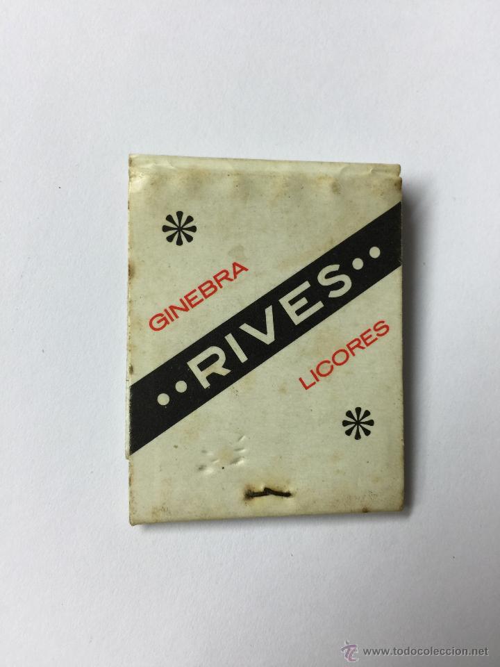 Cajas de cerillas: CAJA DE CERILLAS DE GINEBRA  Y LICORES RIVES - BAR FENUCA - SEGOVIA - A&Ntilde;OS 60/70