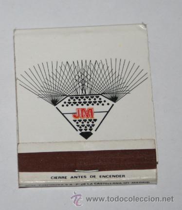 Cajas de Cerillas: CAJA VINTAGE DE CERILLAS COMPLETA JOYEROS JORDAN Y MONTESINOS, PUERTA DEL SOL MADRID