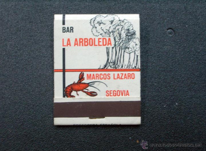 Cajas de Cerillas: Caja de Cerillas Bar La Arboleda (Segovia)
