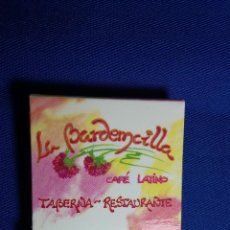 Cajas de Cerillas: CAJA DE CERILLAS DEL RESTAURANTE LA BARDEMCILLA. Lote 54598635