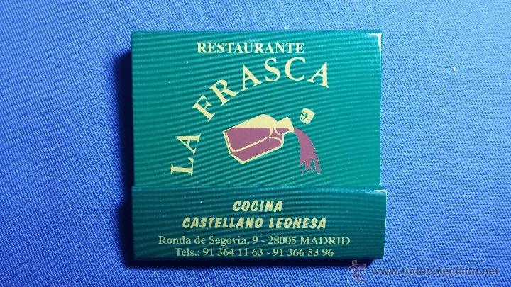 Cajas de cerillas: Caja de cerillas Restaurante La Frasca - Foto 1