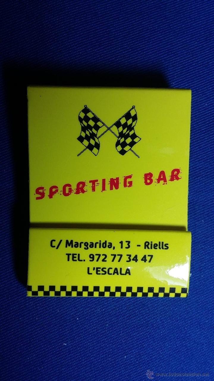 Cajas de cerillas: Caja de cerillas del Sporting Bar - Foto 1