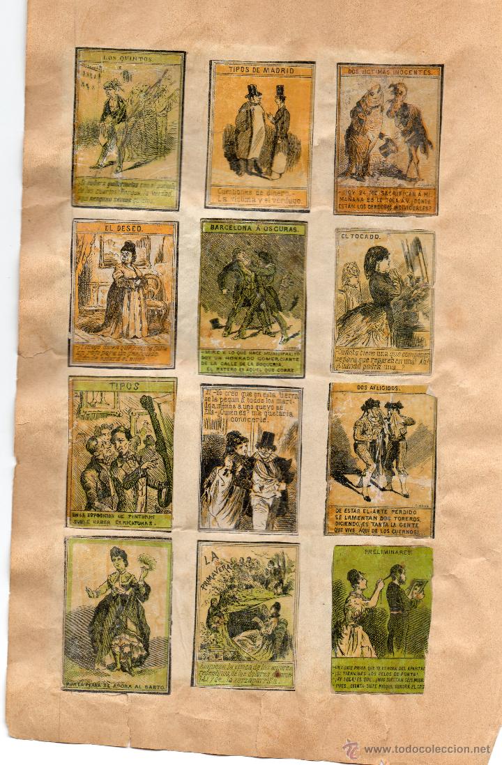 Caixas de F&oacute;sforos: 24 paneles de Cajas de cerillas-Fototipias Siglo XIX