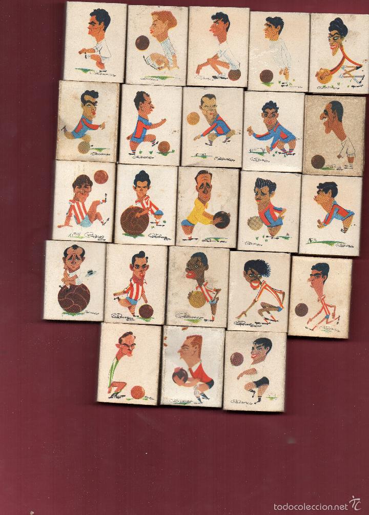 Caixas de F&oacute;sforos: 63 CAJAS DE CERILLAS FUTBOLISTAS FESA SERIE COMPLETA ENTERA