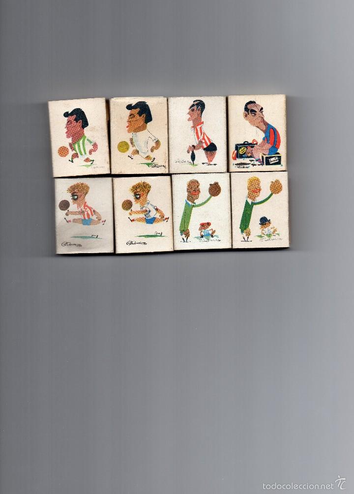 Cajas de cerillas: LAS &Uacute;NICAS 8 CAJAS DE CERILLAS FUTBOLISTAS FESA CON VARIANTE DE DISE&Ntilde;O