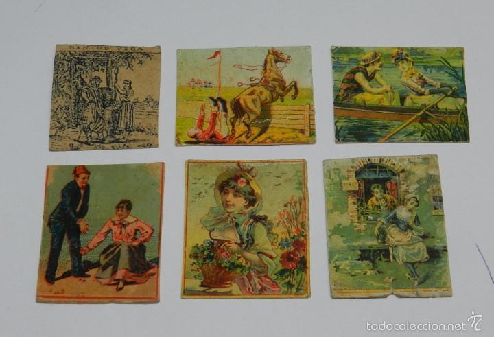 Matchboxes: 6 CARATULAS DE CAJAS DE CERILLAS, MUY ANTIGUAS, TAL Y COMO SE VE EN LAS FOTOGRAFIAS PUESTAS.