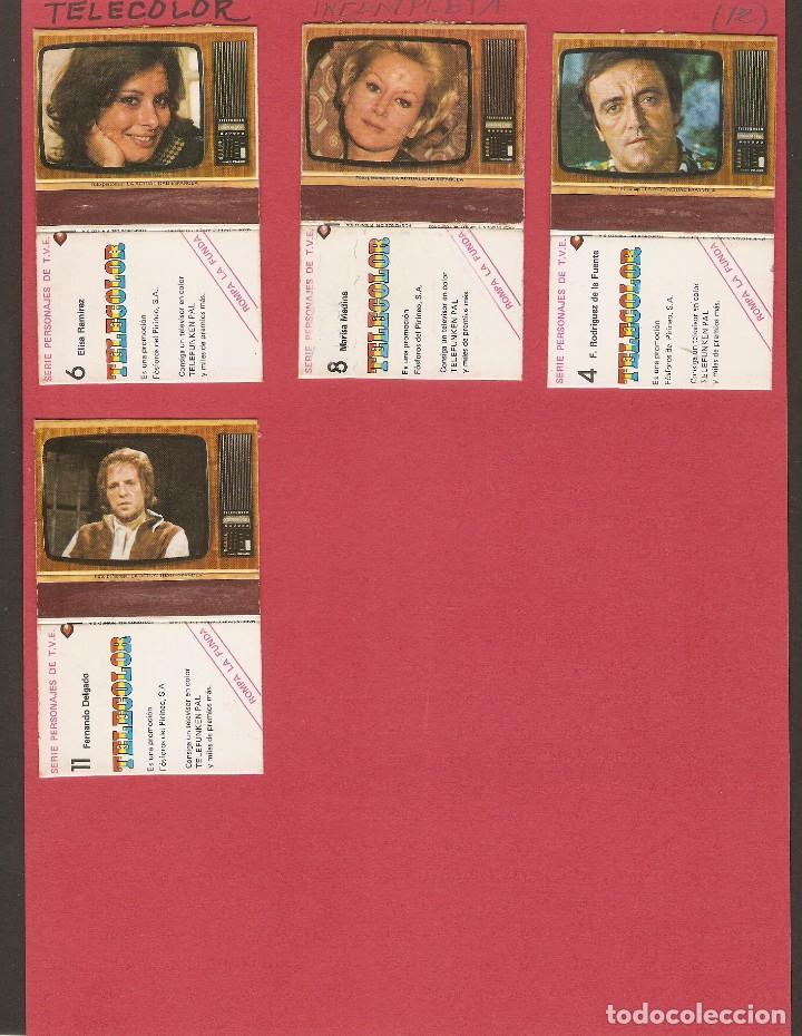 Bo&icirc;tes d'Allumettes: 4 CAJAS DE CERILLAS ANTIGUAS - SERIE - PERSONAJES DE T.V.E. - A&Ntilde;OS 70