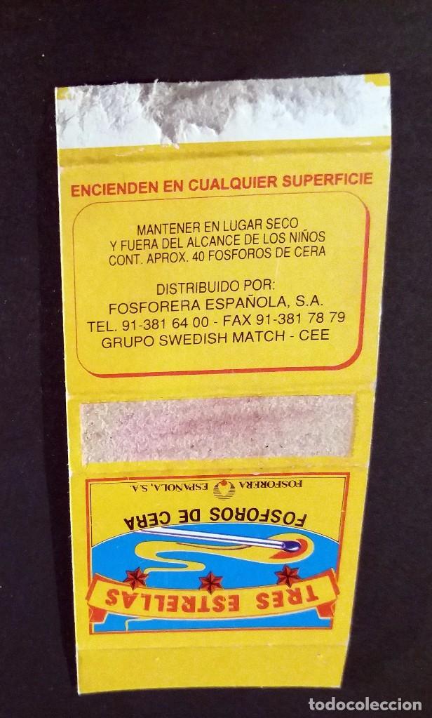 Cajas de cerillas: CAJA DE CERILLAS - TRES ESTRELLAS - Foto 1