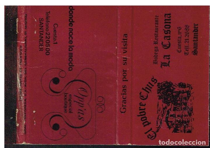 Cajas de cerillas: CERILLAS - SANTANDER. EL POBRE CHUS, LA CASONA, OPPAS - Foto 1
