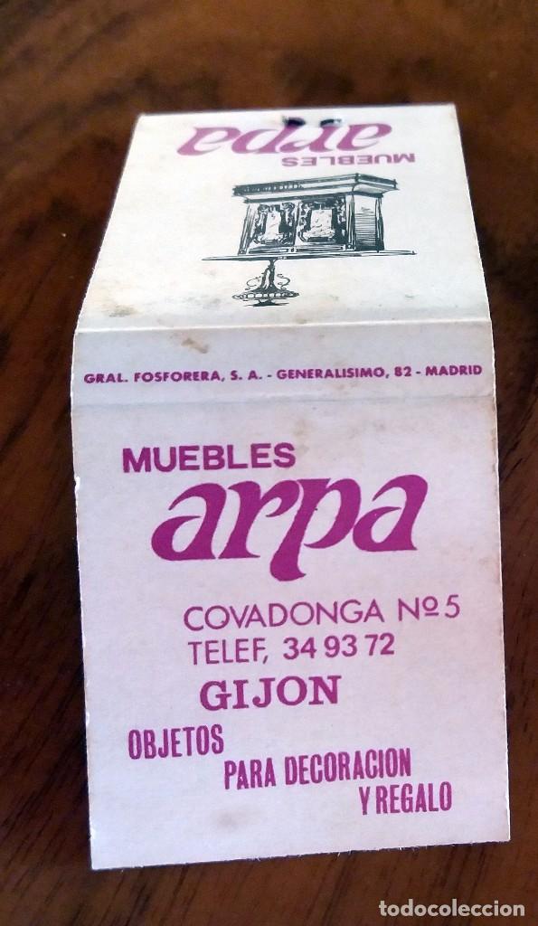 Cajas de cerillas: CARTERITA DE CERILLAS ANTIGUA - MUEBLES ARPA - GIJ&Oacute;N