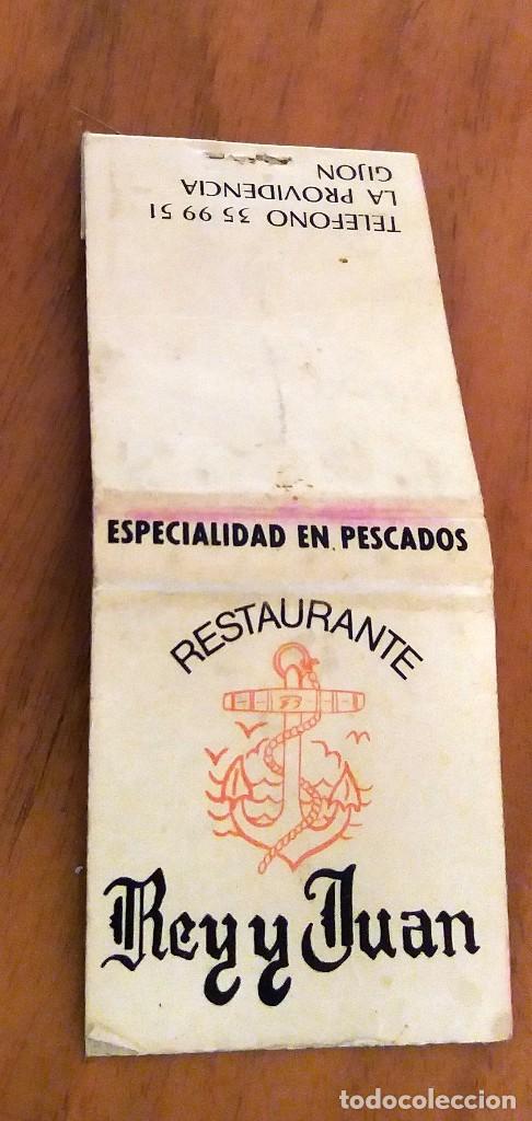Cajas de cerillas: CARTERITA DE CERILLAS ANTIGUA - COMIDA RAPIDA FRIZZEIA - GIJ&Oacute;N