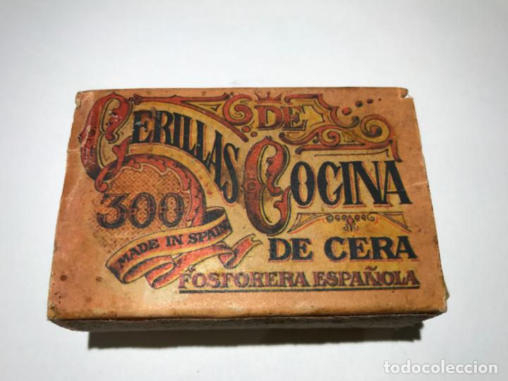 Cajas de cerillas: ANTIGUA CAJA DE CERILLAS COCINA DE CERA,FOSFORERA ESPA&Ntilde;OLA, PUBLICIDAD DUPIS, BIMBO