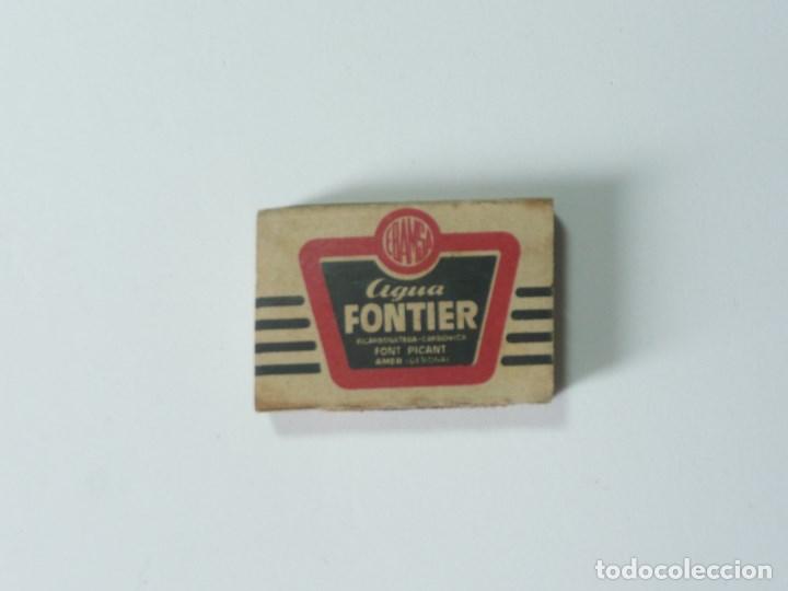 Cajas de cerillas: CAJA DE CERILLAS AGUA FONTIER - Foto 2