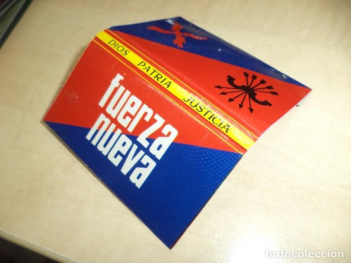 Cajas de Cerillas: Carterita de cerillas Fuerza Nueva / Ultimo mensaje de Franco.