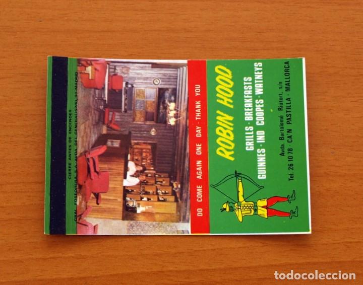 Cajas de Cerillas: Carterita de cerillas - Bar Robin Hood, Mallorca - General Fosforera
