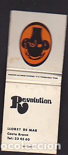 Cajas de cerillas: CAJA CERILLLAS  DISCOTHEQUE REVOLUTION - Foto 1