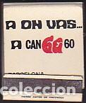 Cajas de cerillas: CAJA CERILLLAS CAN 60 - Foto 1