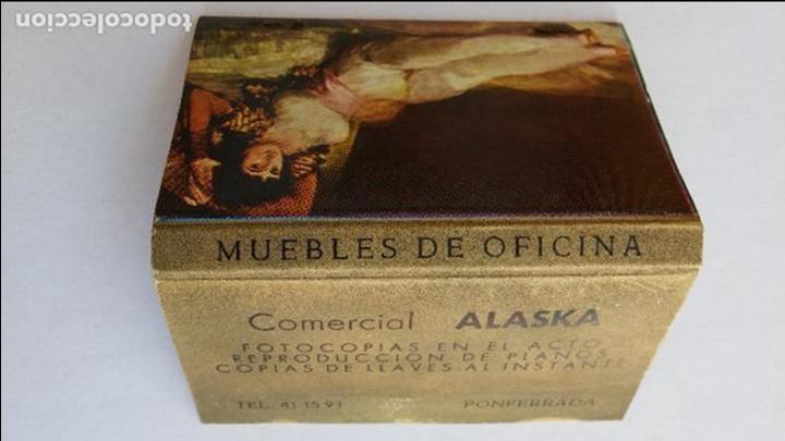 Cajas de cerillas: Caja de cerillas de comercial alaska ,ponferrada, completa