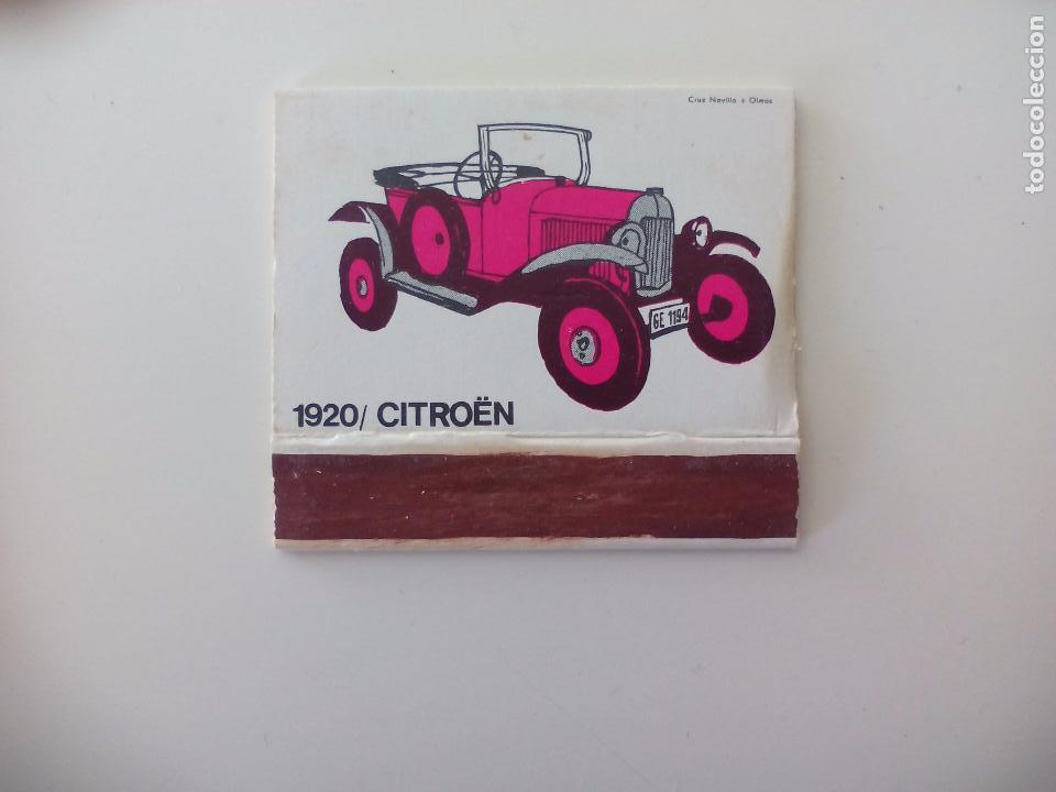 Cajas de Cerillas: 1920 Citro&euml;n Fosforos del pirineo Serie coches antiguos.Caja de cerillas Matchbox allumettes Matches