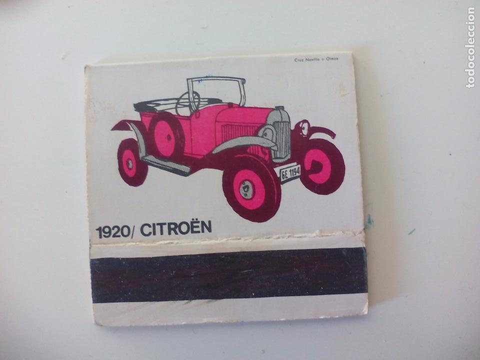 Cajas de Cerillas: 1920 Citro&euml;n Fosforos de pirineo Serie coches antiguos.Caja de cerillas Matchbox allumettes Matches