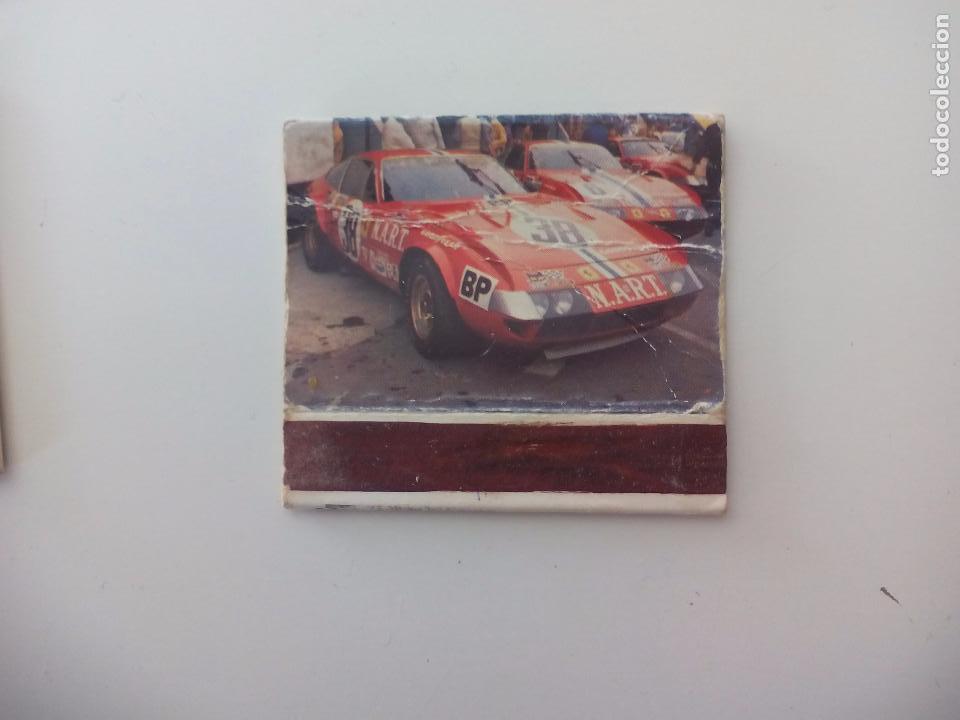 Cajas de cerillas: n&ordm;11 Ferrari Daytona Coche Serie Grandes Circuitos.Caja de cerillas Matchbox allumettes Matches