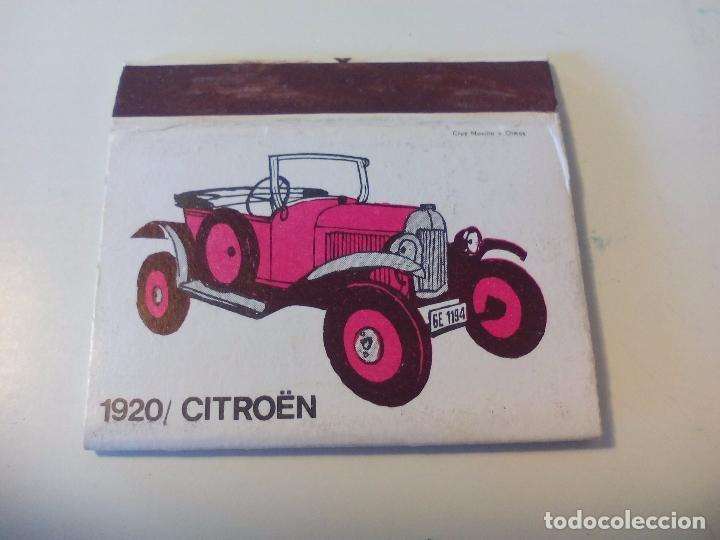 Cajas de Cerillas: n&ordm; 6 Citro&euml;n 1920.Serie coches antiguos Caja de cerillas Matchbox ALLUMETTES MATCHES