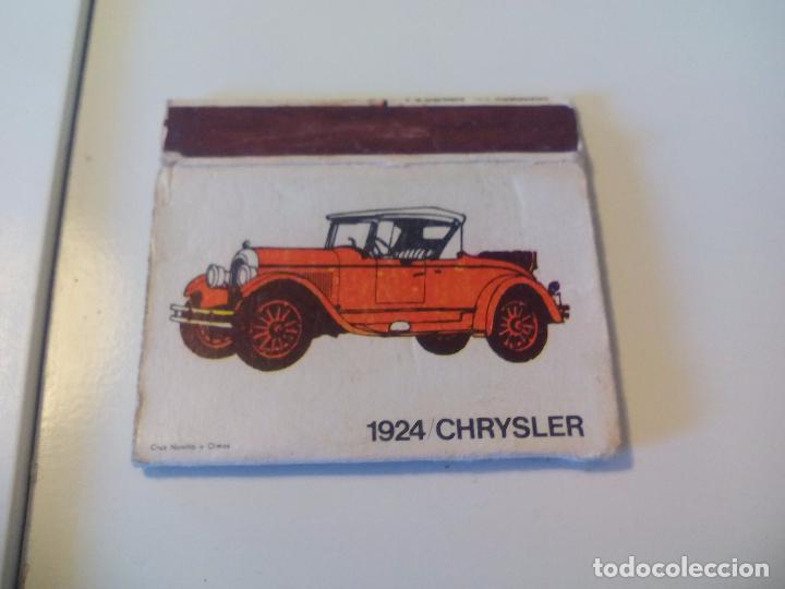 Cajas de Cerillas: n&ordm; 12 Chrysler. 1924. Serie coches antiguos Caja de cerillas Matchbox ALLUMETTES MATCHES