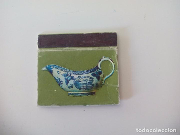 Cajas de Cerillas: n&ordm; 10 Salsera Derby Serie Cer&aacute;mica inglesa Caja de cerillas MATCHBOX ALLUMETTES MATCHES