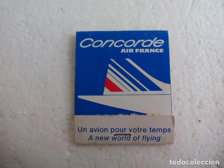 Cajas de Cerillas: Concorde. air France.. Meridien. Caja de cerillas MATCHBOX ALLUMETTES MATCHES