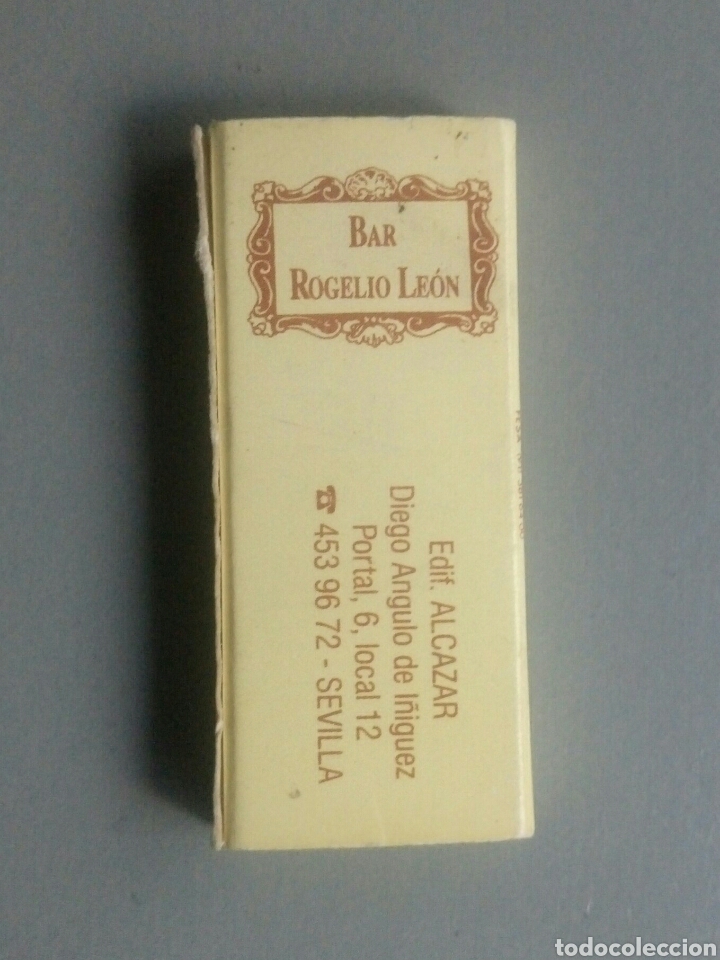 Cajas de cerillas: Caja de cerillas bar rogelio Le&oacute;n sevilla - Foto 2